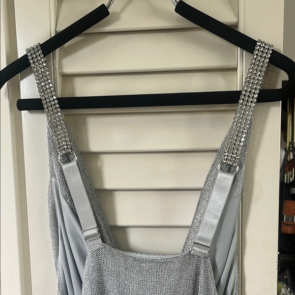 Urban Outfitters Shimmering Silver Top - Picture 4 of 9